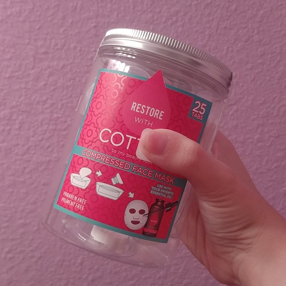 4/$15 🌻 Cotton Compressed Sheet Face Masks - 100% Natural